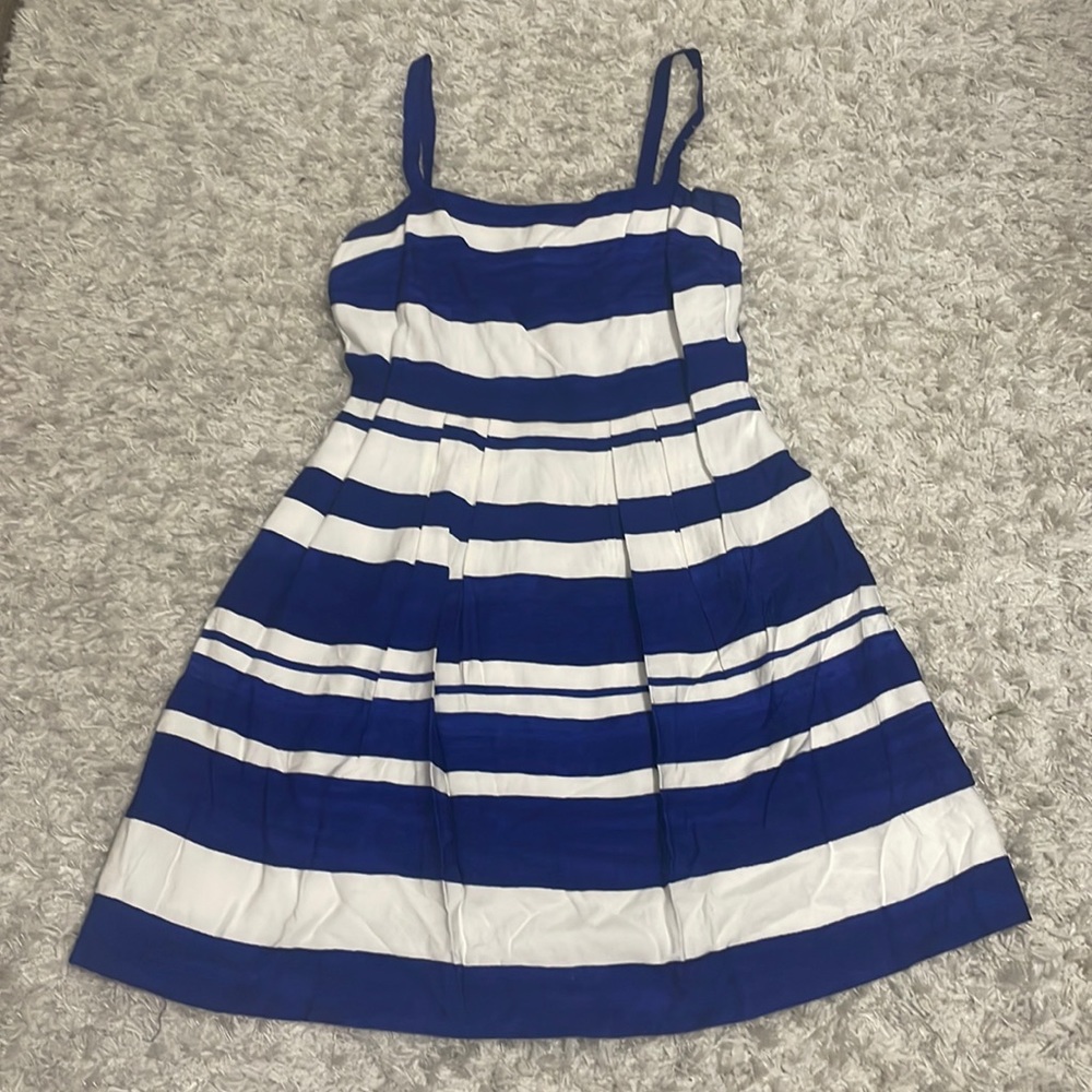 Adorable LOFT blue stripe dress